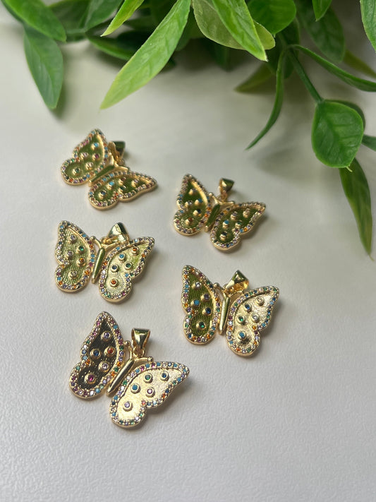 Charm Mariposa 18k + Zirc