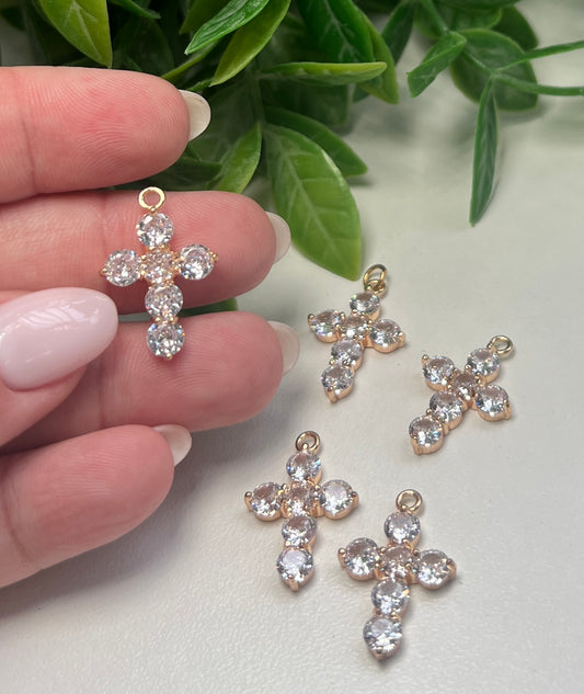 Charm Cruz 18k + Zirconia